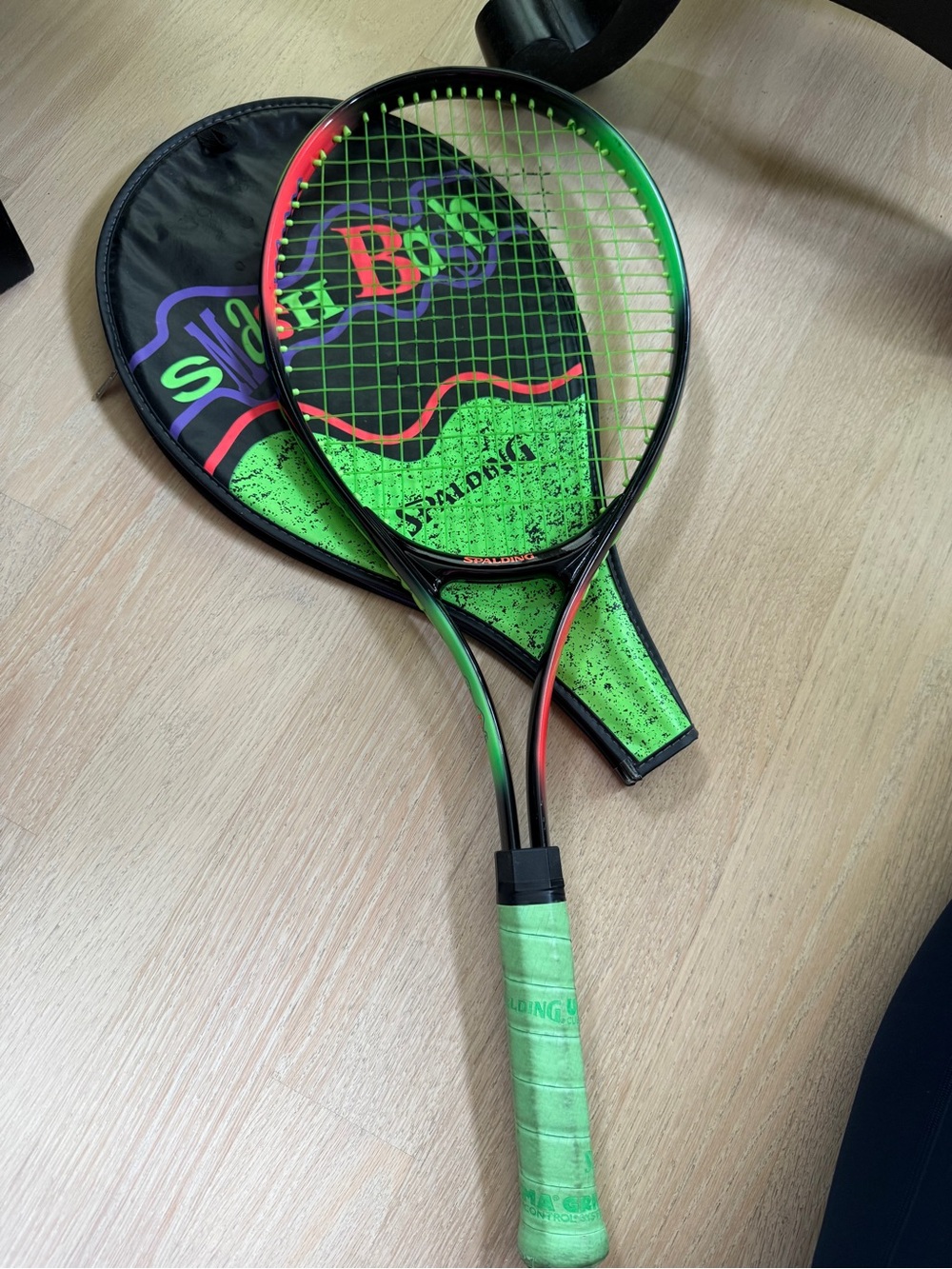 Vintage Spalding “Smash Bash” Tennis Racket + Case